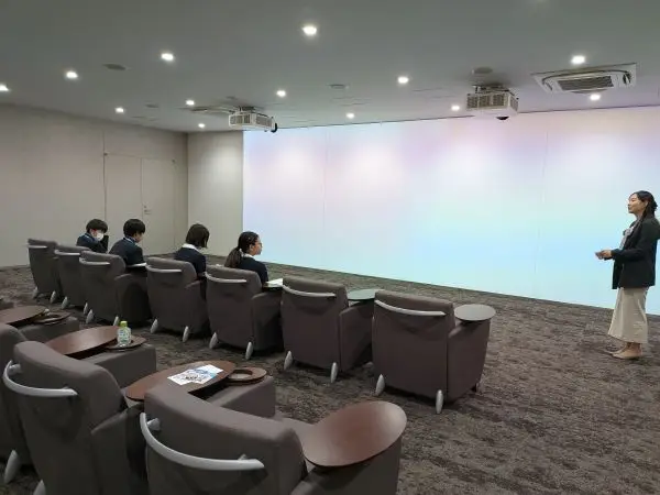 職場体験の実施風景です